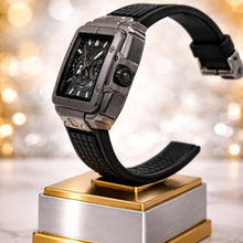 Square Luxury Chronograph Watch | Modern Designer Timepiece for Men
