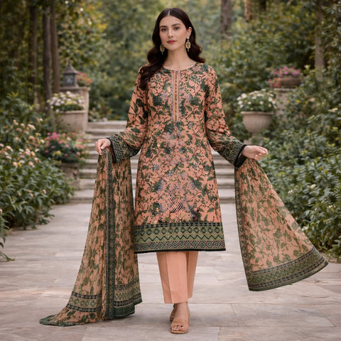 Premium Printed Lawn Dupatta – Elegant & Lightweight Summer Collection
