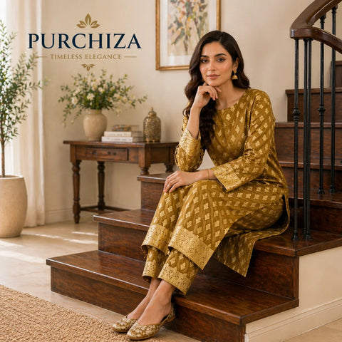 Elegant Banarsi Lawn 2-Piece Suit