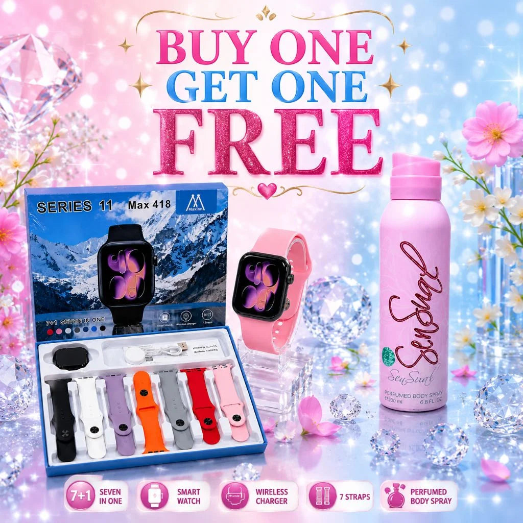 Smart Watch | Veracace Body Spray | Buy 1 Get 1 FREE