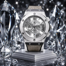 Premium Quality Skeleton Watch | Date Display | Leather Belt