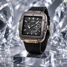Square Luxury Chronograph Watch | Modern Designer Timepiece for Men
