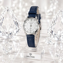 Women's Blue Leather  Watch | Elegant Quartz Wristwatch