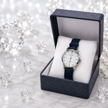 Women's Blue Leather  Watch | Elegant Quartz Wristwatch